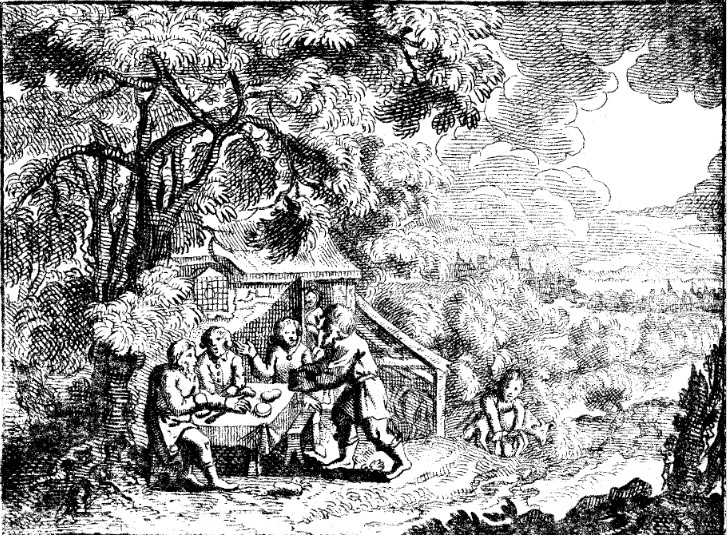 Abraham Entertains Three Visitors