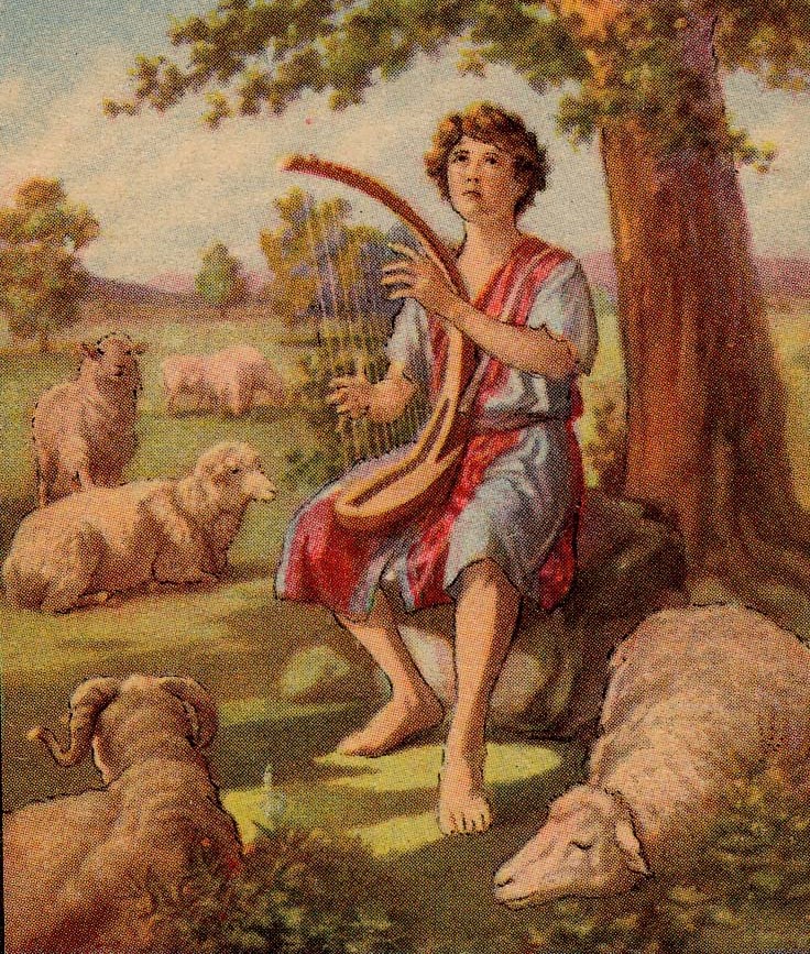 David Worshiping God with Sheep