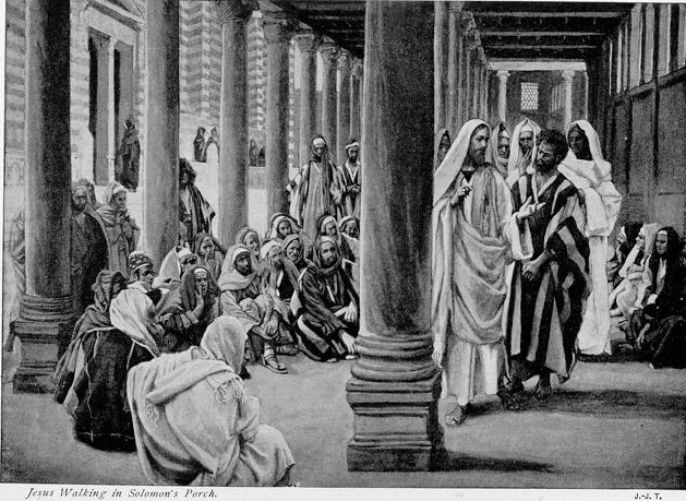 Jesus Walking and Teaching in Solomon's Porch