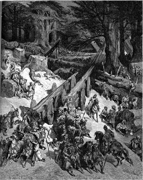 Cutting Down Cedars for the Construction of the Temple