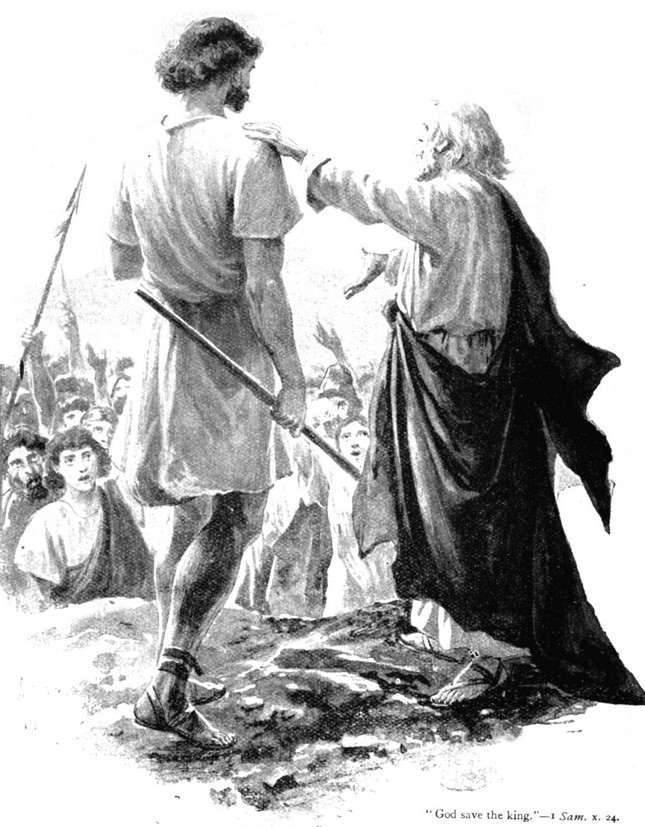 Samuel acknowledges Saul King of Israel