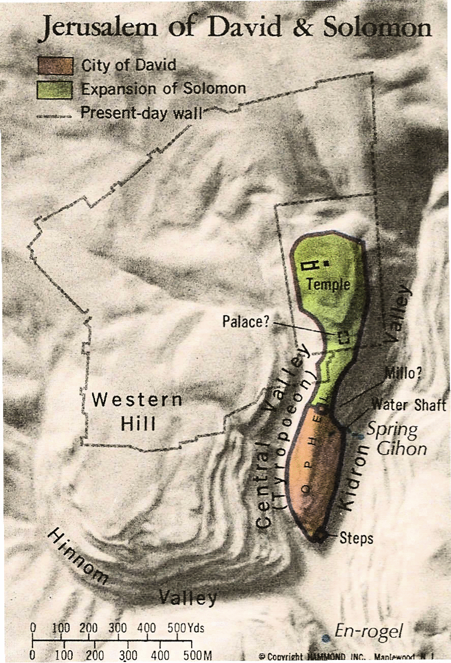 Old Jerusalem Topography