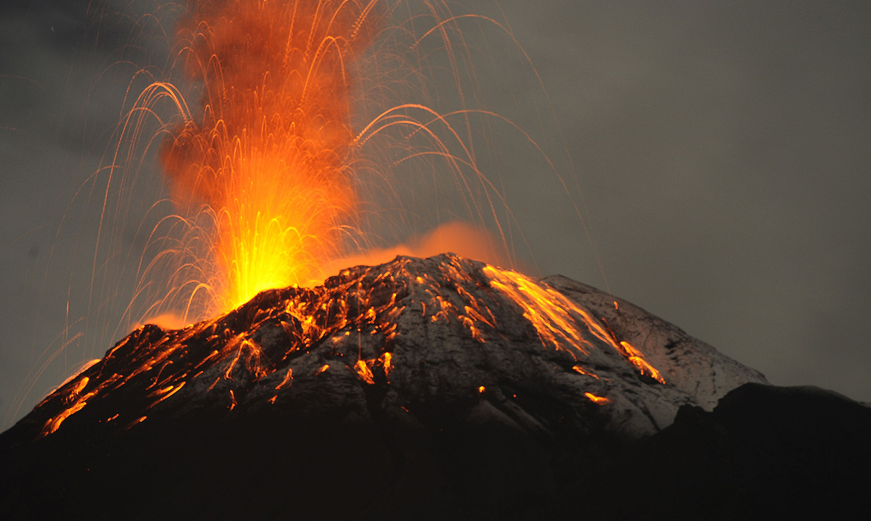 Volcano Erupting
