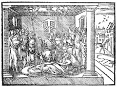 Jesus Heals Paralytic Lowered from Roof