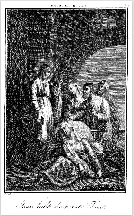 Jesus Heal a Woman wit Bleeding Problem