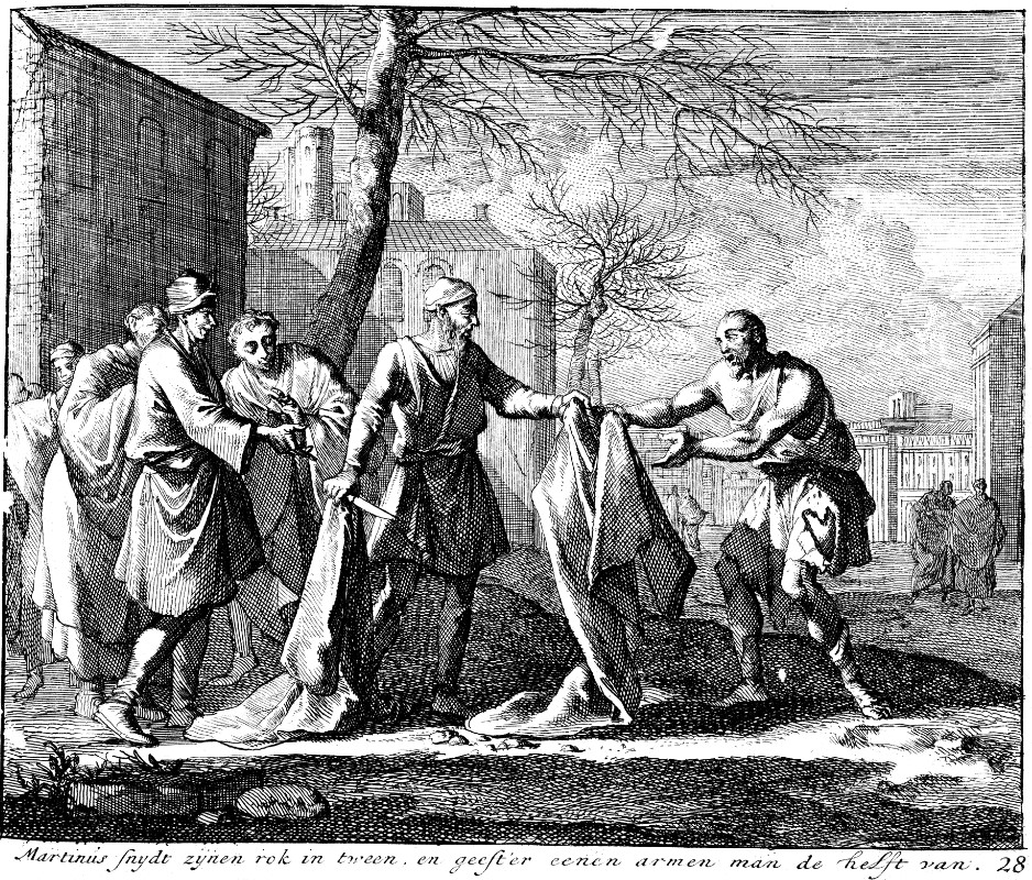 Martin Cuts His Cloak in Half for the Poor Man