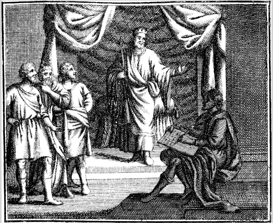 King Solomon Dictates his Proverbs