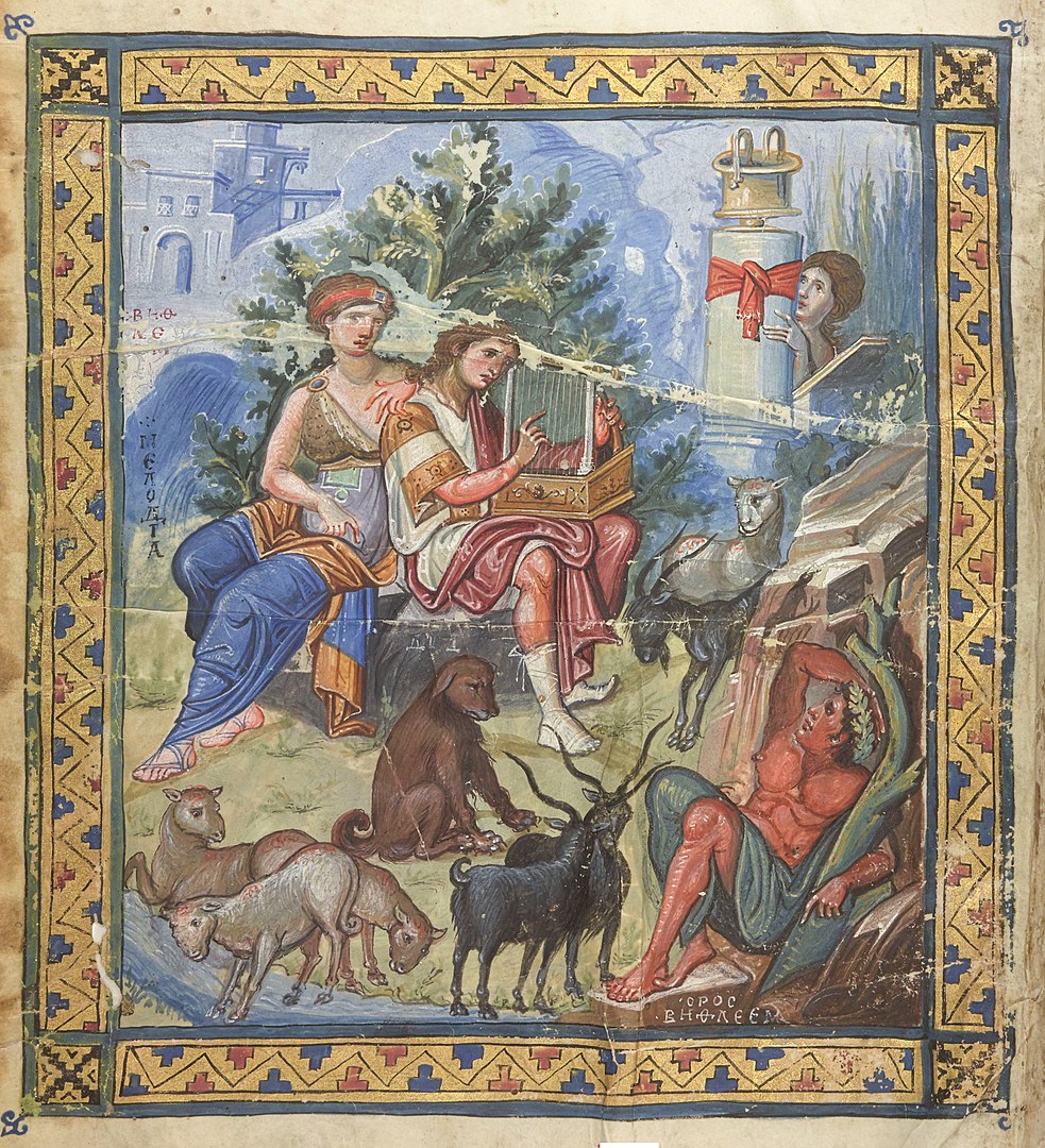 David Composing Psalms